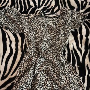 Passport Black and White Floral Top